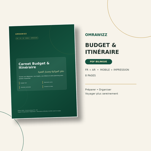 OMRAWIZZ Budget et Itinéraire Omra PDF bilingue français arabe